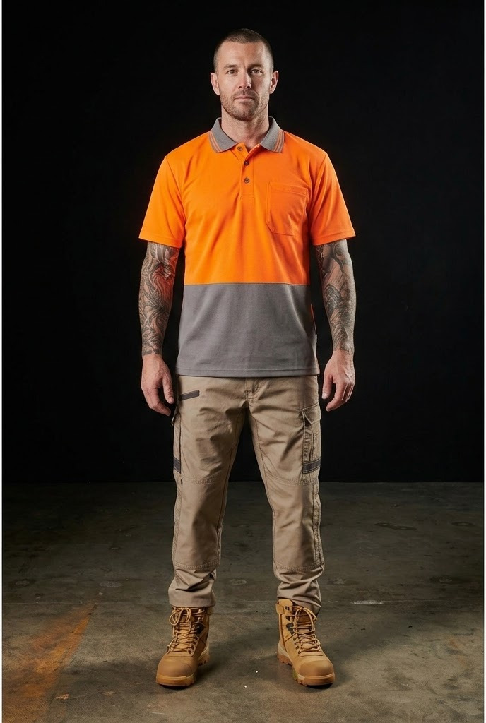 Hi Vis Traditional Polo