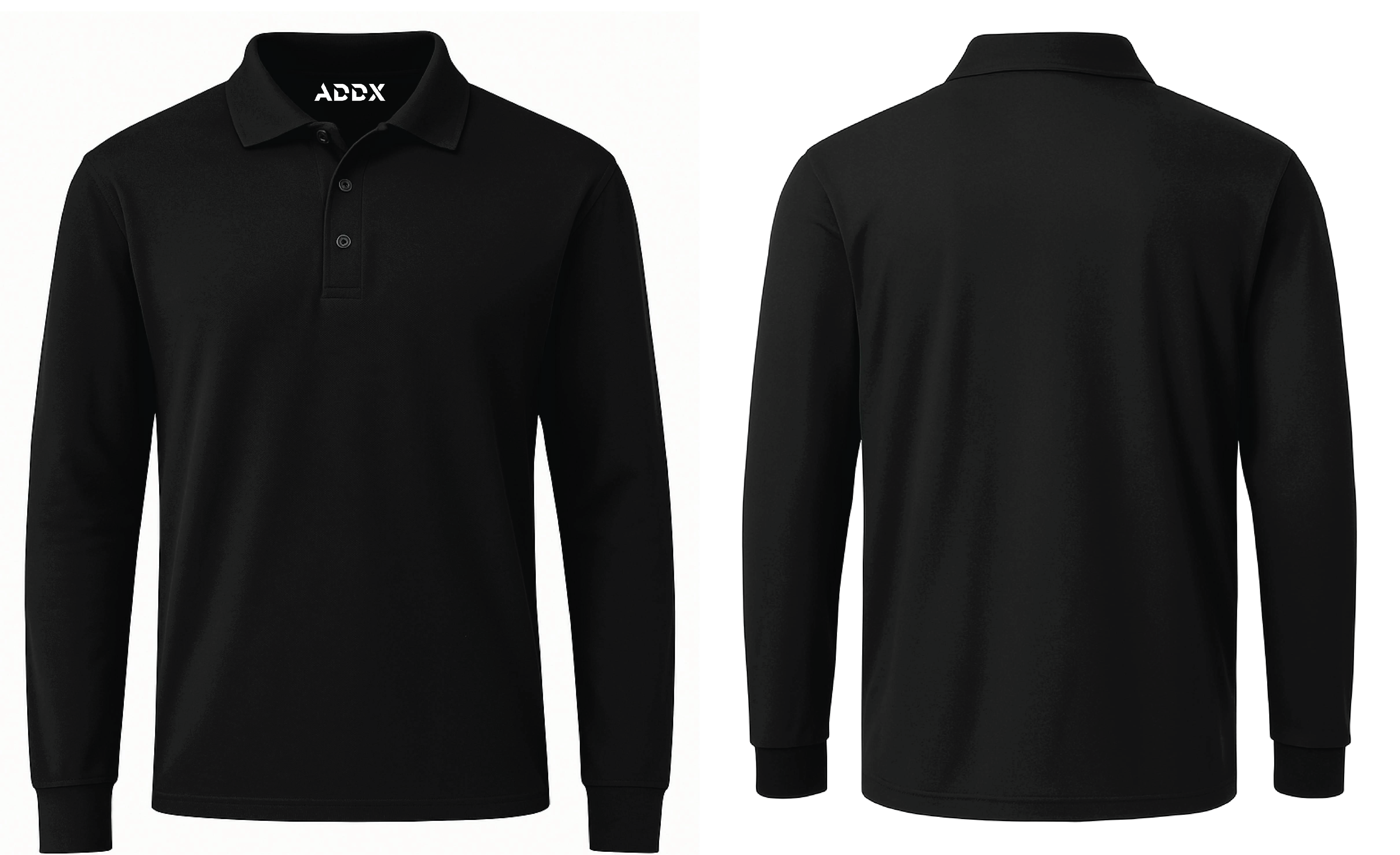 Atlas Polo L/S front and back